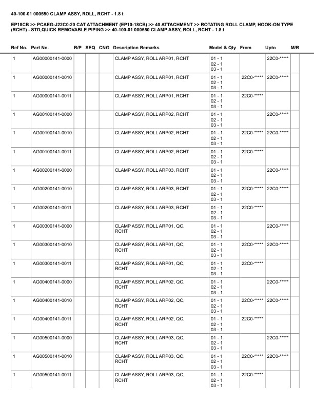 Caterpillar EP18CB Parts Manual PCAEG-J22C0-20 5 Caterpillar EP18CB Parts Manual PCAEG-J22C0-20 - Image 5