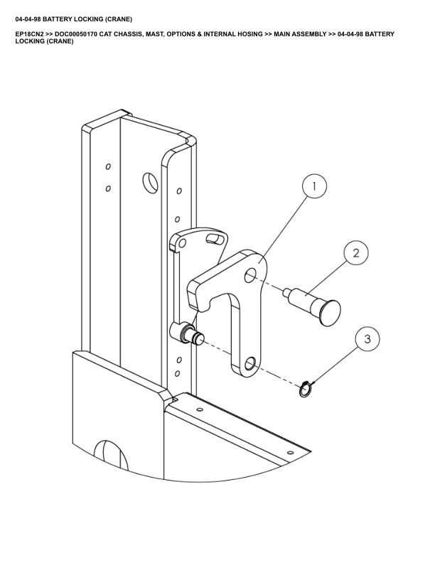 Alternative view of Caterpillar EP18CN2 Parts Manual DOC00050170