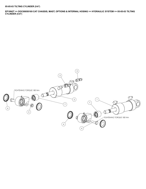 Alternative view of Caterpillar EP18N2T Parts Manual DOC00050169