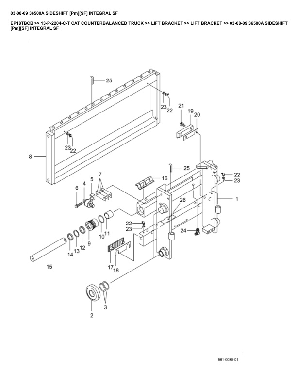 Caterpillar EP18TBCB Parts Manual 13-P-2204-C-T 4 Caterpillar EP18TBCB Parts Manual 13-P-2204-C-T - Image 4