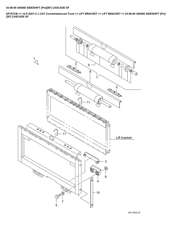 Caterpillar EP18TCB Parts Manual 12-P-2201-C-J 3 Caterpillar EP18TCB Parts Manual 12-P-2201-C-J - Image 3