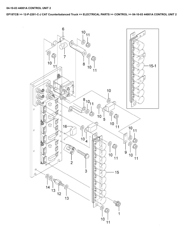 Caterpillar EP18TCB Parts Manual 12-P-2201-C-J 4 Caterpillar EP18TCB Parts Manual 12-P-2201-C-J - Image 4