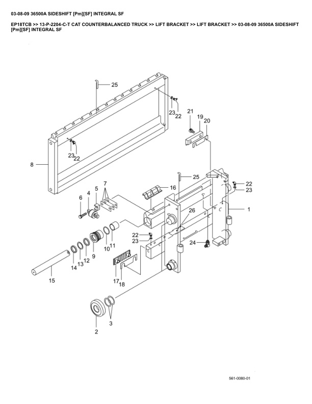 Caterpillar EP18TCB Parts Manual 13-P-2204-C-T 4 Caterpillar EP18TCB Parts Manual 13-P-2204-C-T - Image 4