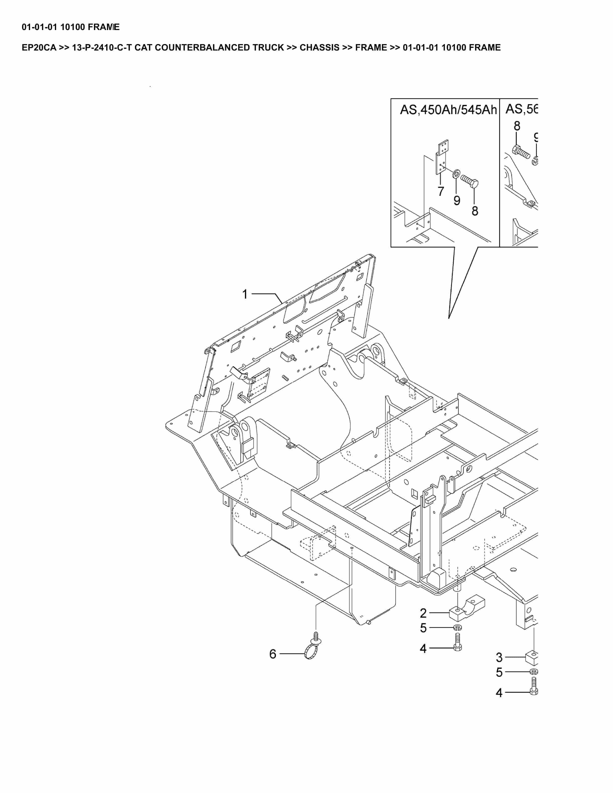 Caterpillar EP20CA Parts Manual 13-P-2410-C-T
