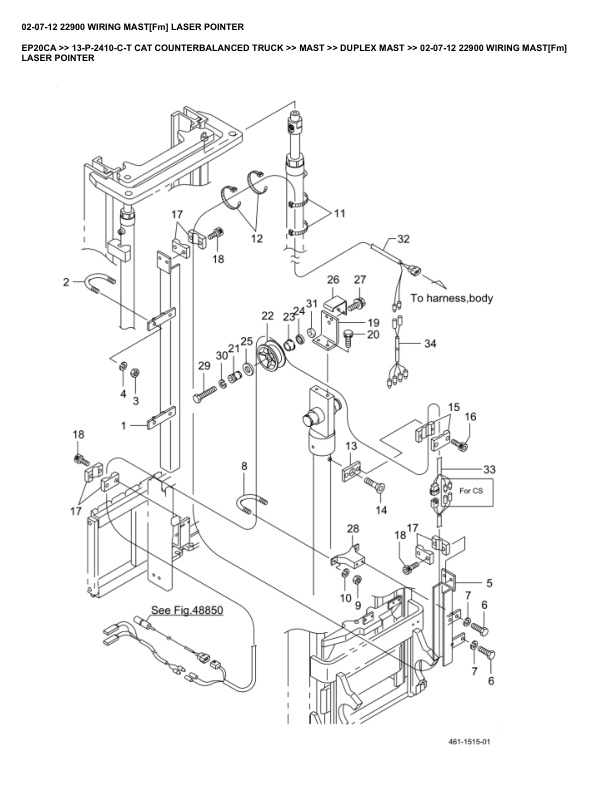 Caterpillar EP20CA Parts Manual 13-P-2410-C-T 3 Caterpillar EP20CA Parts Manual 13-P-2410-C-T - Image 3