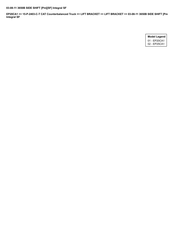 Caterpillar EP20CA1 Parts Manual 15-P-2403-C-T 3 Caterpillar EP20CA1 Parts Manual 15-P-2403-C-T - Image 3