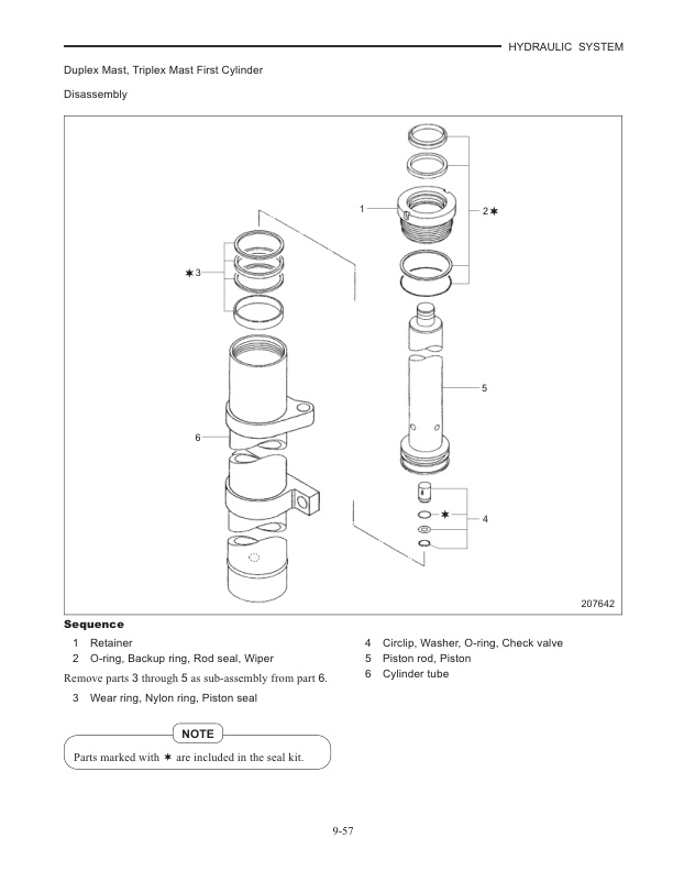 Caterpillar EP20K PAC to EP35K PAC Chassis, Mast and Options Service Manual 99759-6A110-3