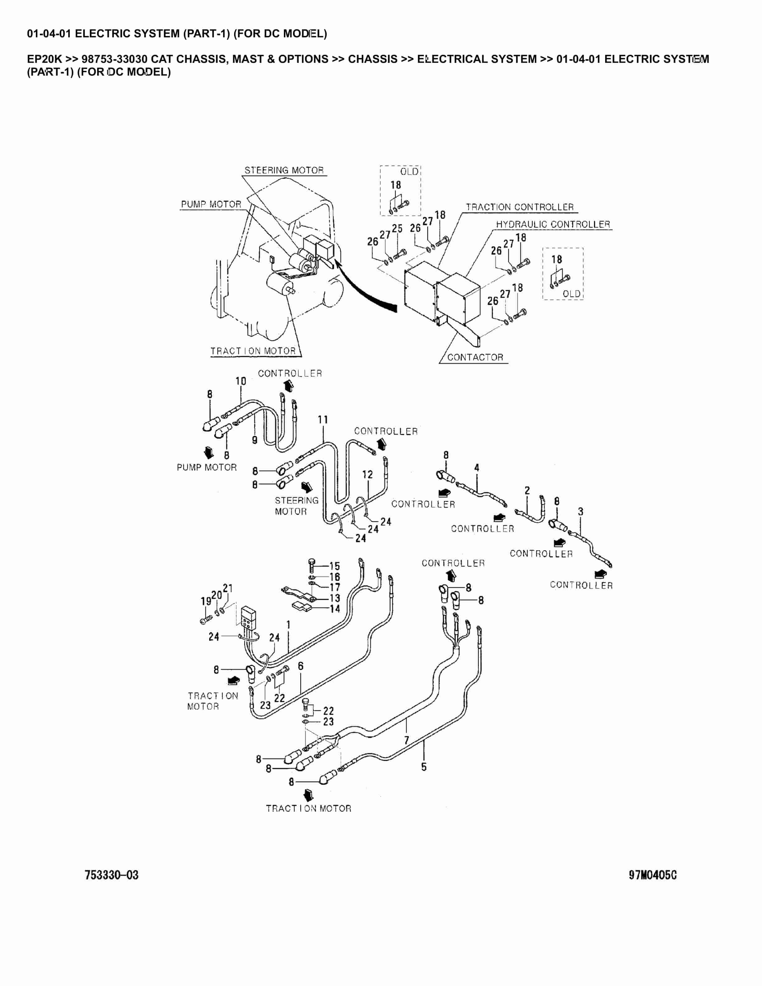 Caterpillar EP20K Parts Manual 98753-33030