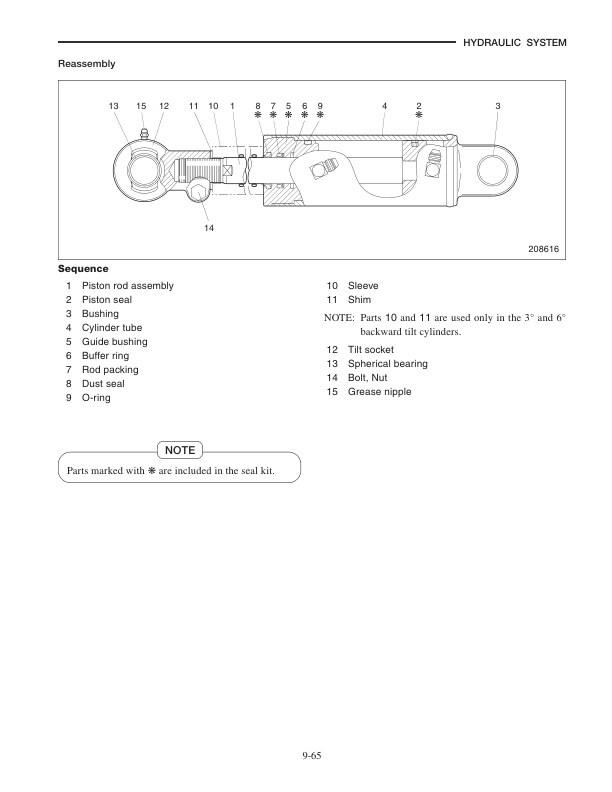Caterpillar EP20K to EP35K Chassis, Mast and Options Service Manual 99759-6D100-3