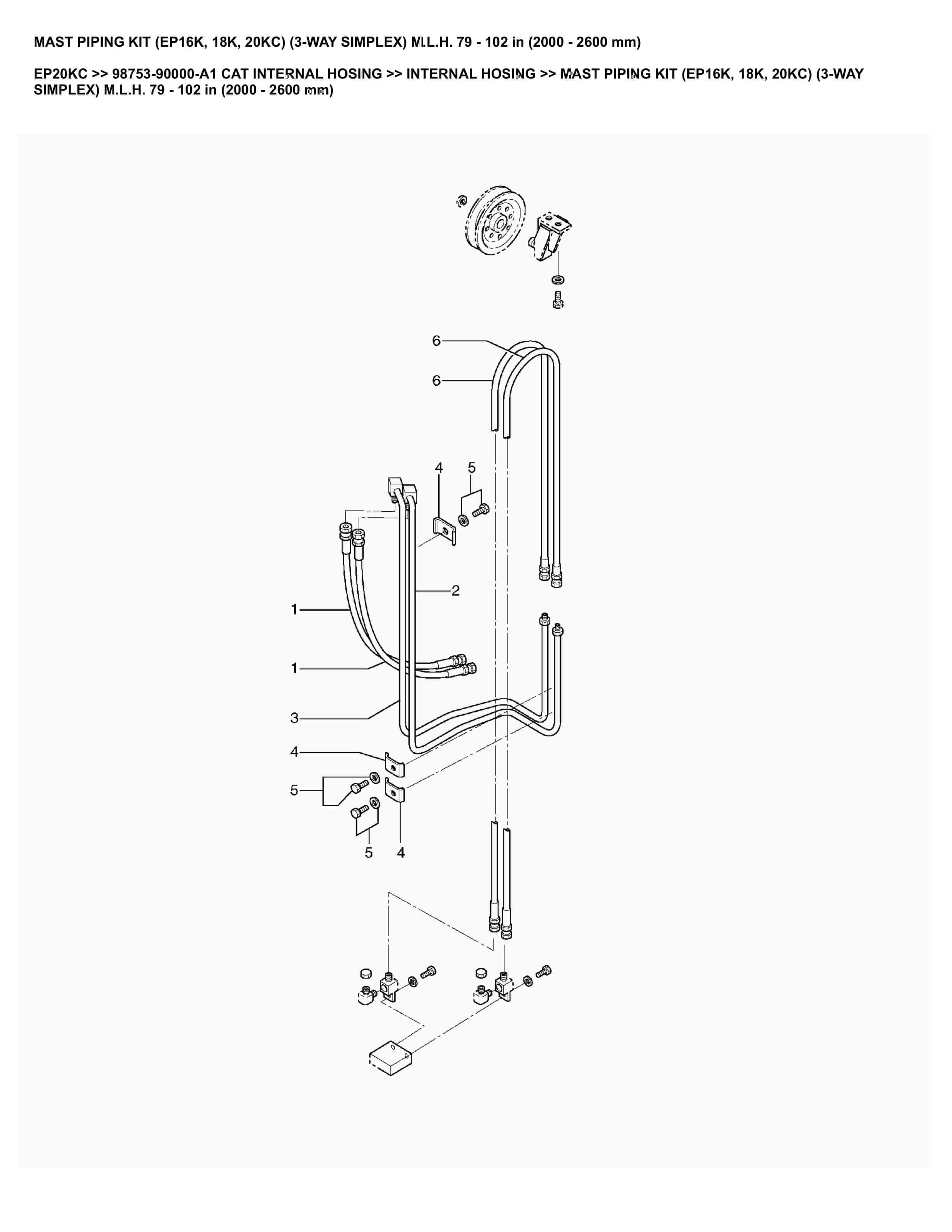 Caterpillar EP20KC Parts Manual 98753-90000-A1