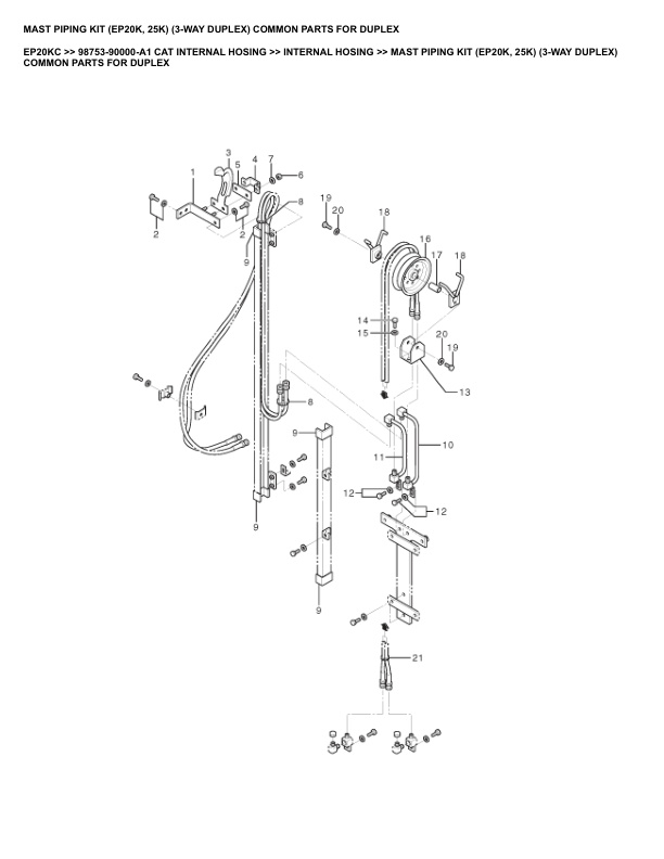 Caterpillar EP20KC Parts Manual 98753-90000-A1 3 Caterpillar EP20KC Parts Manual 98753-90000-A1 - Image 3