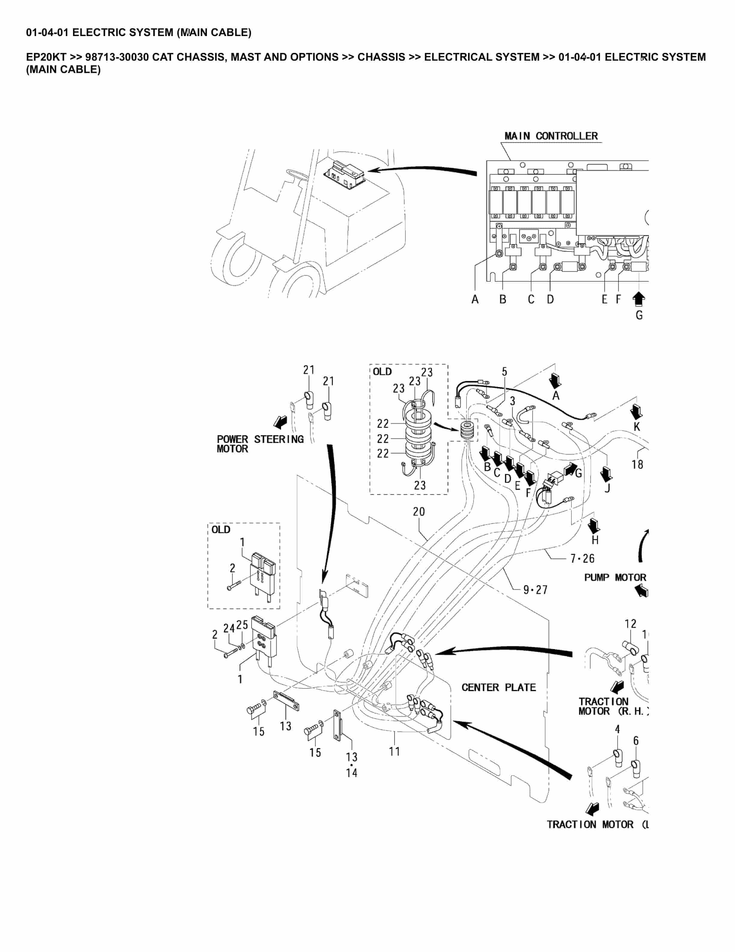Caterpillar EP20KT Parts Manual 98713-30030