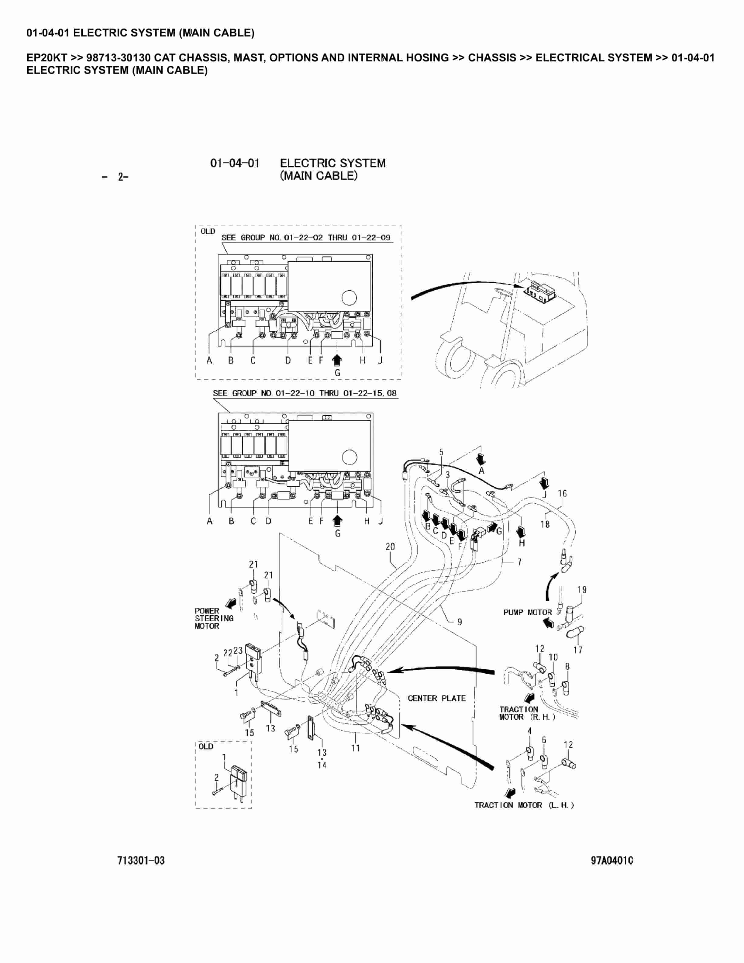 Caterpillar EP20KT Parts Manual 98713-30130
