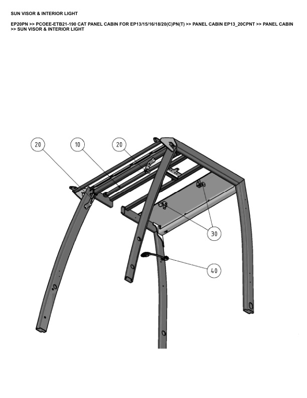 Caterpillar EP20PN Parts Manual PCOEE-ETB21-190 5 Caterpillar EP20PN Parts Manual PCOEE-ETB21-190 - Image 5
