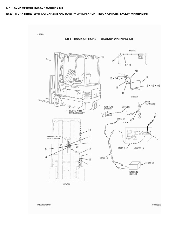 Caterpillar EP20T 48V Parts Manual SEBN2729-01 5 Caterpillar EP20T 48V Parts Manual SEBN2729-01 - Image 5