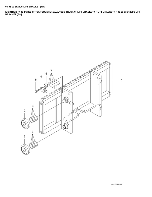 Caterpillar EP20TBCB Parts Manual 13-P-2802-C-T 3 Caterpillar EP20TBCB Parts Manual 13-P-2802-C-T - Image 3