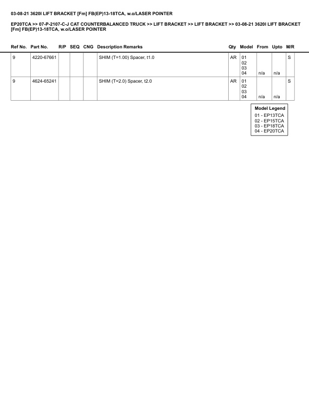 Caterpillar EP20TCA Parts Manual 07-P-2107-C-J 5 Caterpillar EP20TCA Parts Manual 07-P-2107-C-J - Image 5