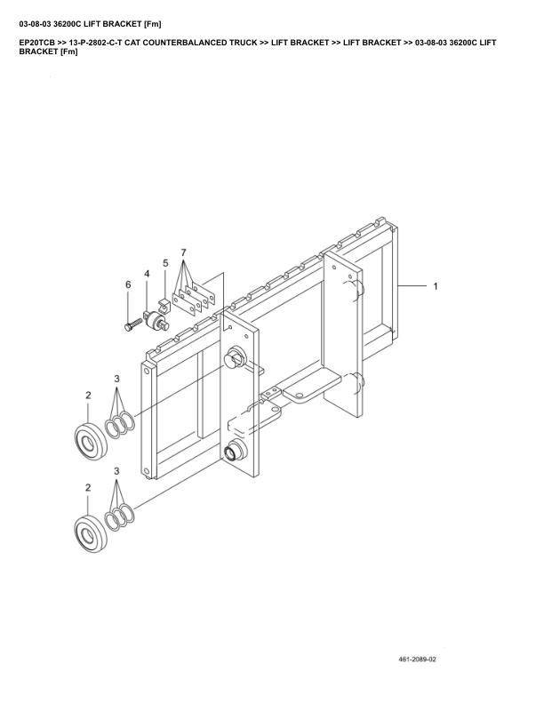Caterpillar EP20TCB Parts Manual 13-P-2802-C-T 3 Caterpillar EP20TCB Parts Manual 13-P-2802-C-T - Image 3
