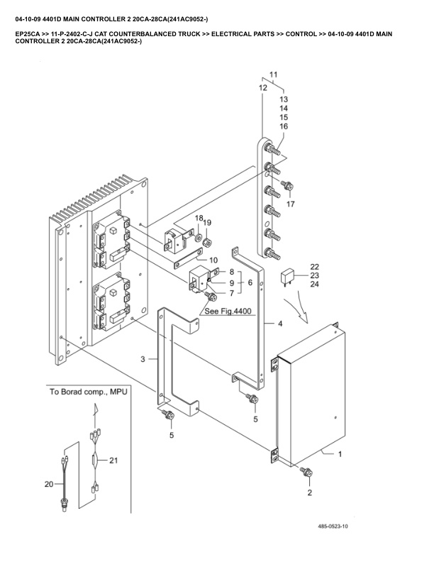 Caterpillar EP25CA Parts Manual 11-P-2402-C-J 4 Caterpillar EP25CA Parts Manual 11-P-2402-C-J - Image 4