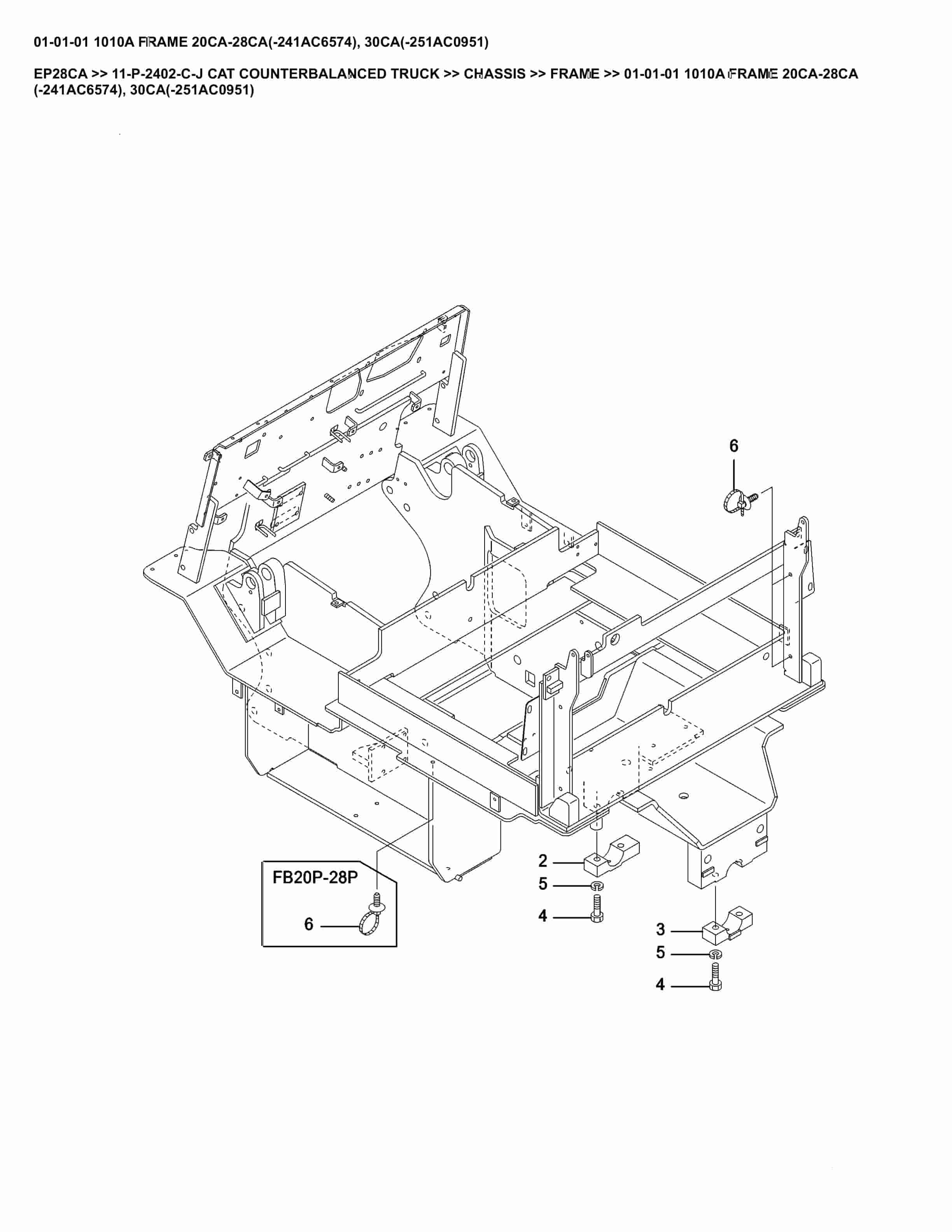 Caterpillar EP28CA Parts Manual 11-P-2402-C-J