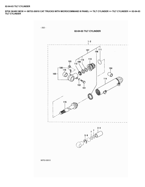 Caterpillar EP30 36 48V Parts Manual MCIII 98753-30010 3 Caterpillar EP30 36 48V Parts Manual MCIII 98753-30010 - Image 3