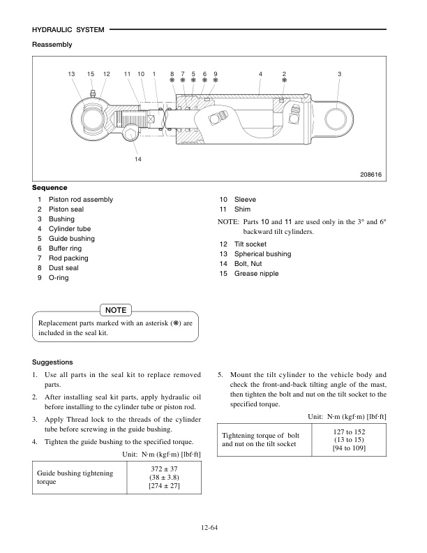 Caterpillar EP30K, EP35K Chassis and Mast Service Manual 99759-64100-4