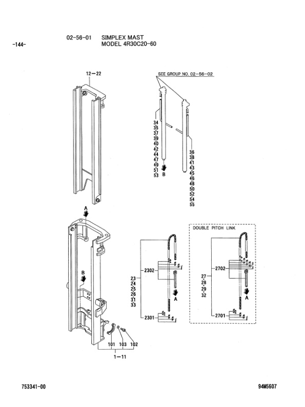 Caterpillar EP30K, EP35K Chassis, Mast and Options Parts Manual 98753-34100 3 Caterpillar EP30K, EP35K Chassis, Mast and Options Parts Manual 98753-34100-3