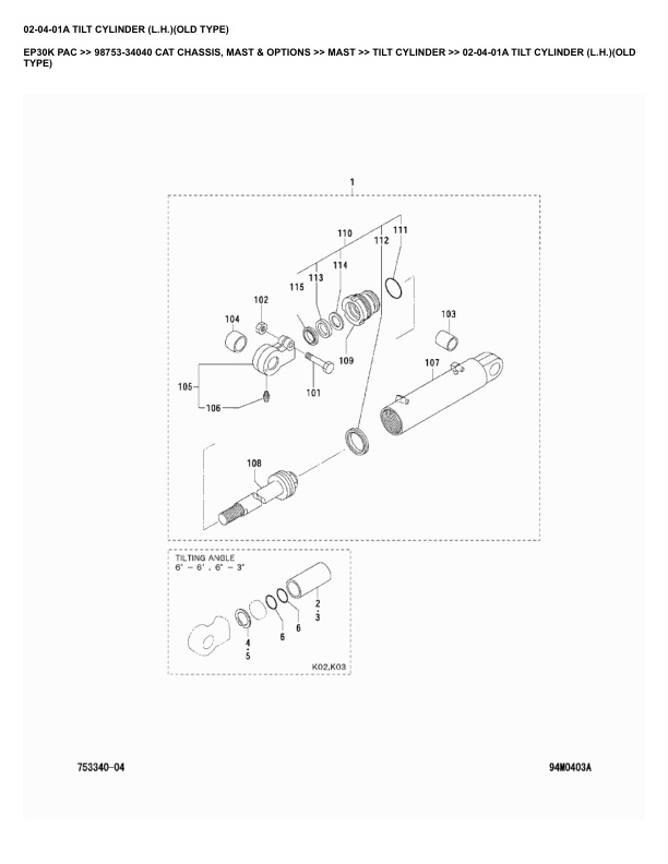 Caterpillar EP30K PAC Parts Manual 98753-34040 2 Caterpillar EP30K PAC Parts Manual 98753-34040 - Image 2