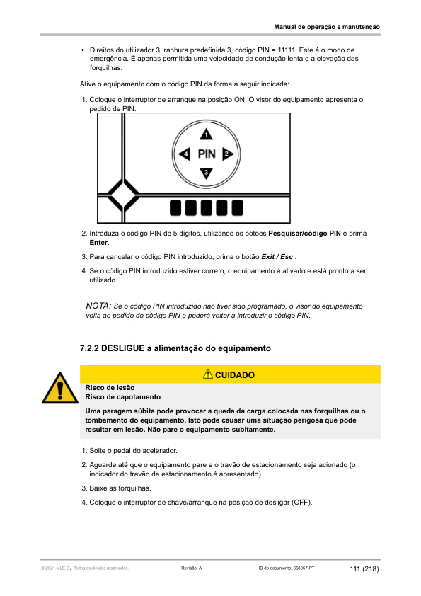 Alternative view of Caterpillar EP40N, EP45N, EP50CN, EP50N, EP50NH, EP55NH Operation and Maintenance Manual 658057 PT-A