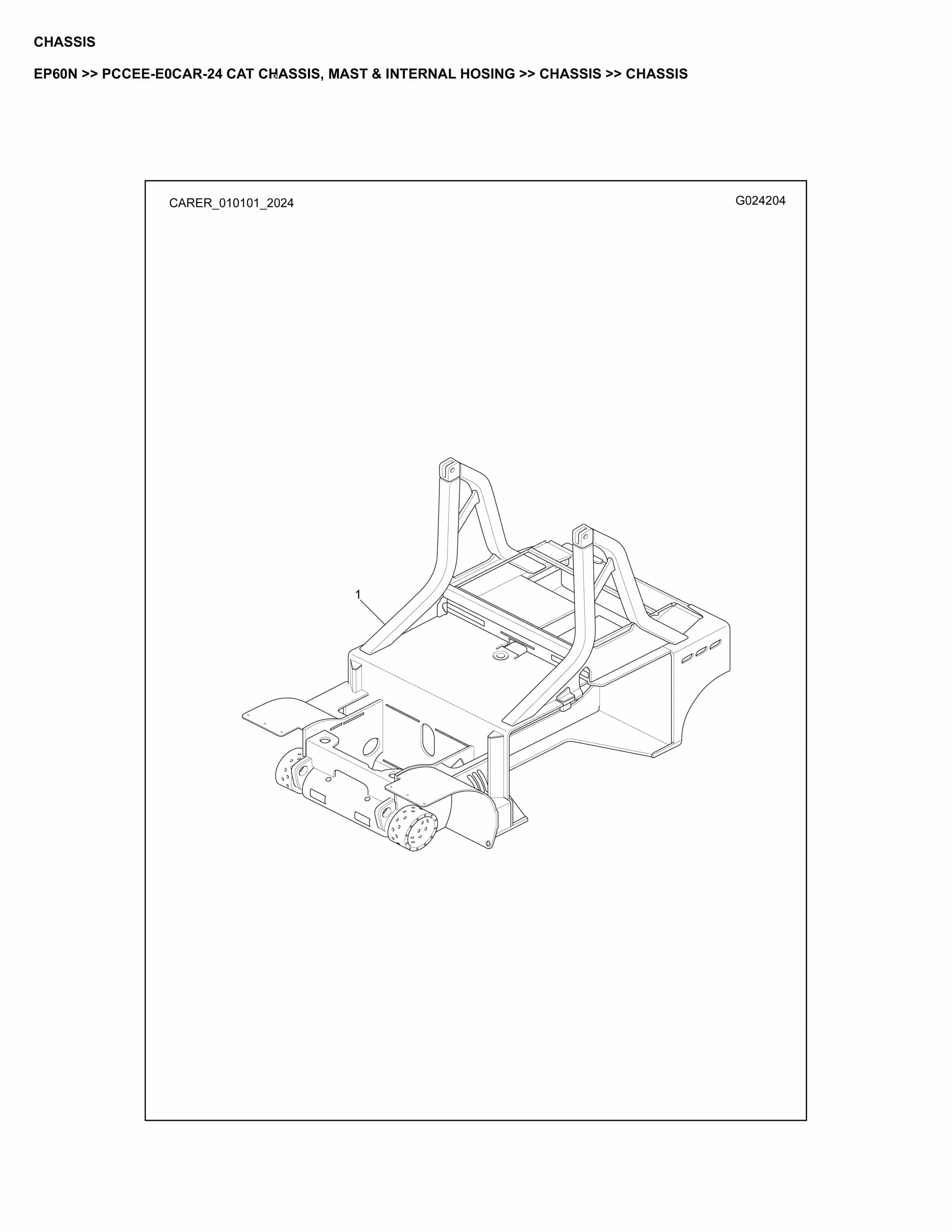 Caterpillar EP60N Parts Manual PCCEE-E0CAR-24 1 Caterpillar EP60N Parts Manual PCCEE-E0CAR-24