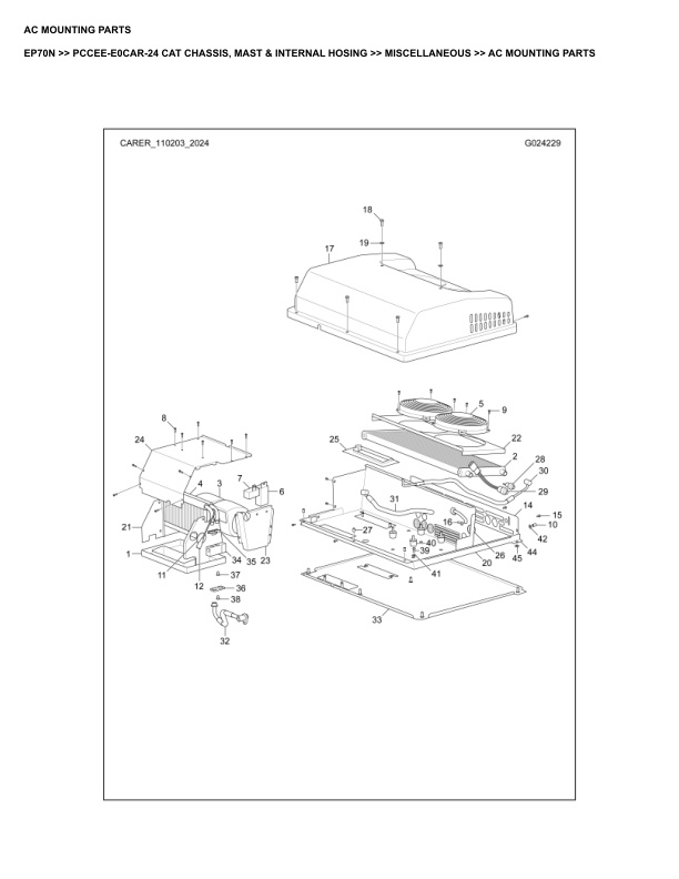 Caterpillar EP70N Parts Manual PCCEE-E0CAR-24 4 Caterpillar EP70N Parts Manual PCCEE-E0CAR-24 - Image 4