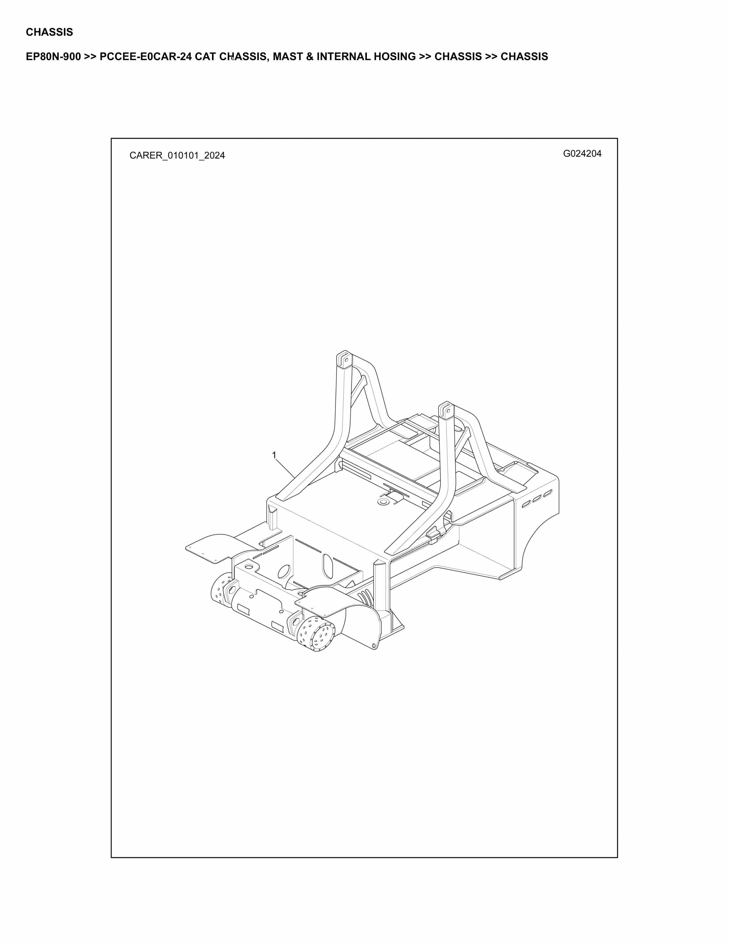 Caterpillar EP80N-900 Parts Manual PCCEE-E0CAR-24 1 Caterpillar EP80N-900 Parts Manual PCCEE-E0CAR-24