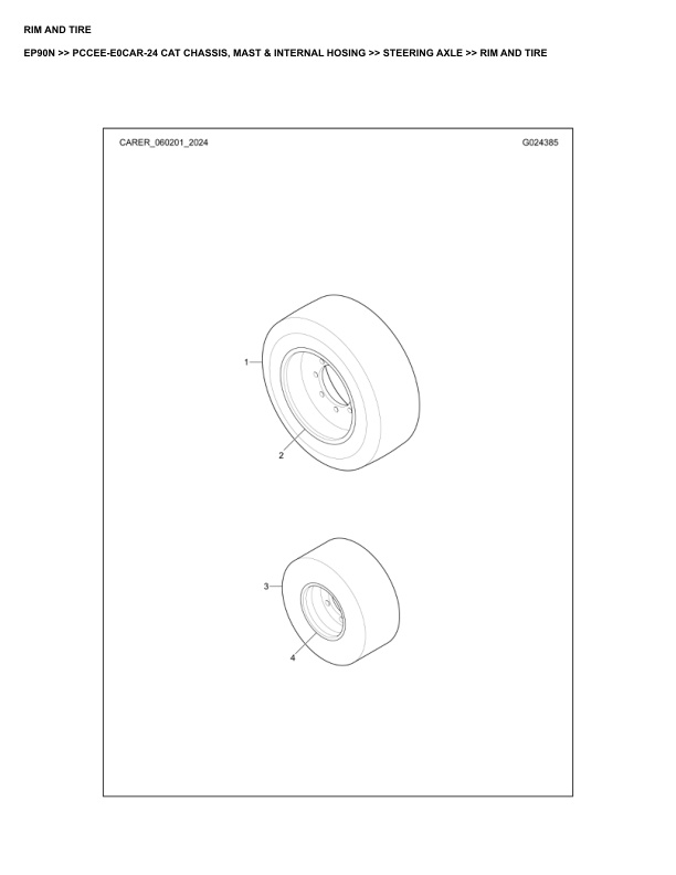 Caterpillar EP90N Parts Manual PCCEE-E0CAR-24 2 Caterpillar EP90N Parts Manual PCCEE-E0CAR-24 - Image 2