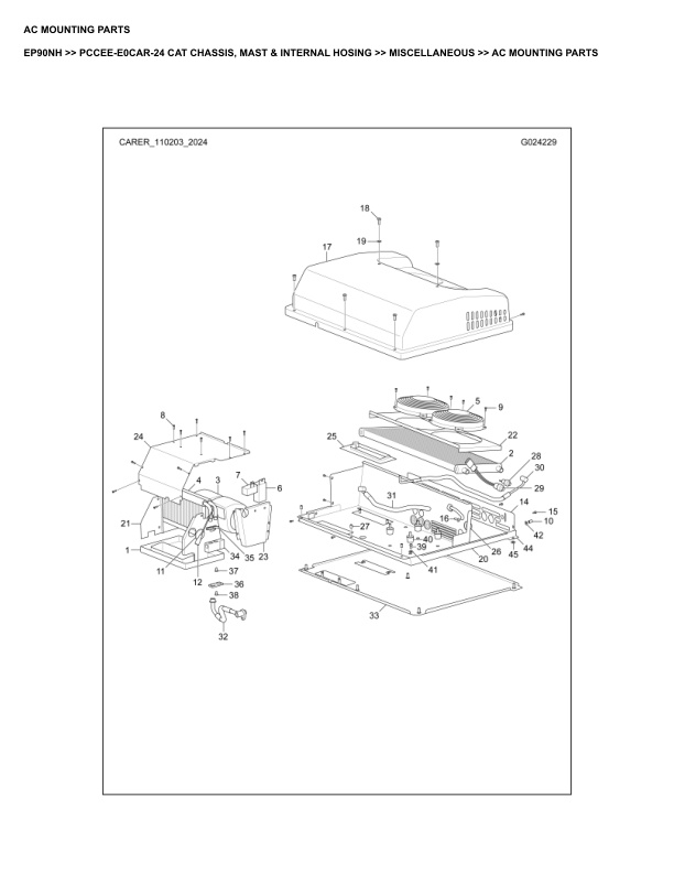Caterpillar EP90NH Parts Manual PCCEE-E0CAR-24 4 Caterpillar EP90NH Parts Manual PCCEE-E0CAR-24 - Image 4