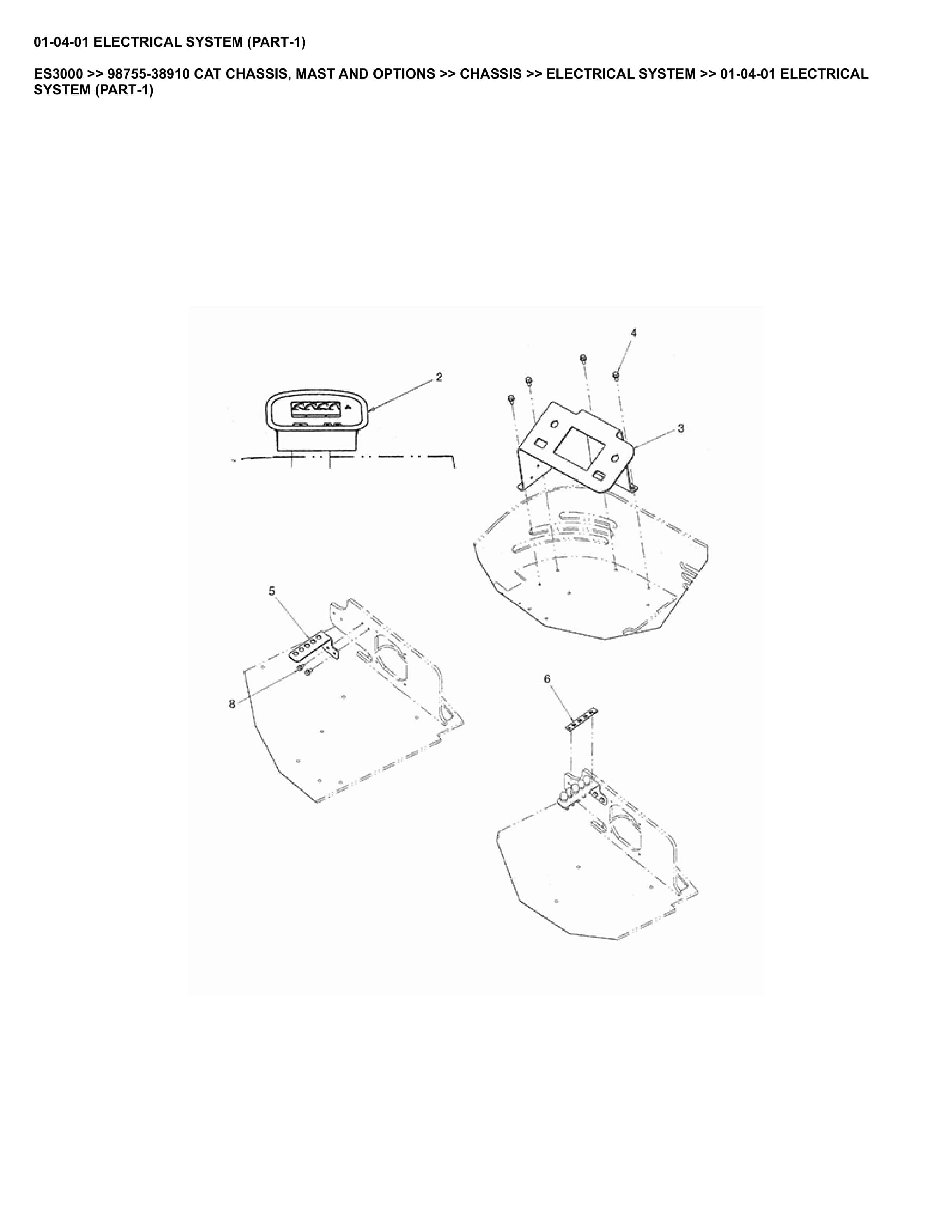 Caterpillar ES3000 Parts Manual 98755-38910 1 Caterpillar ES3000 Parts Manual 98755-38910