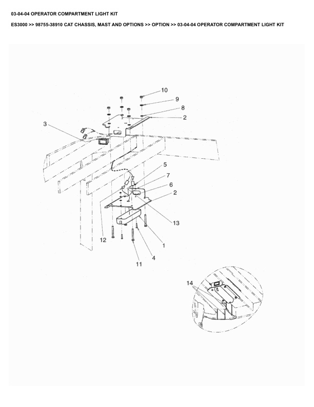 Caterpillar ES3000 Parts Manual 98755-38910 4 Caterpillar ES3000 Parts Manual 98755-38910 - Image 4
