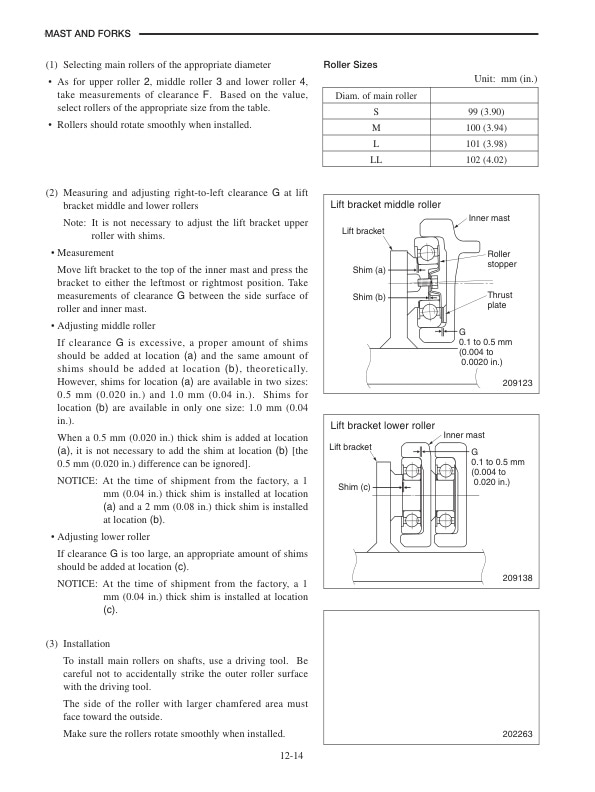 Caterpillar ES3000 to ES4000 Chassis and Mast Service Manual 99759-88110-5