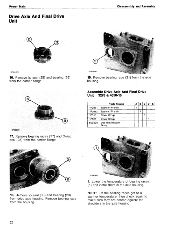 Caterpillar F25, F30, F35, FC40 Lift Trucks Power Train Disassembly and Assembly SENB8278-01 4 Caterpillar F25, F30, F35, FC40 Lift Trucks Power Train Disassembly and Assembly SENB8278-01-4