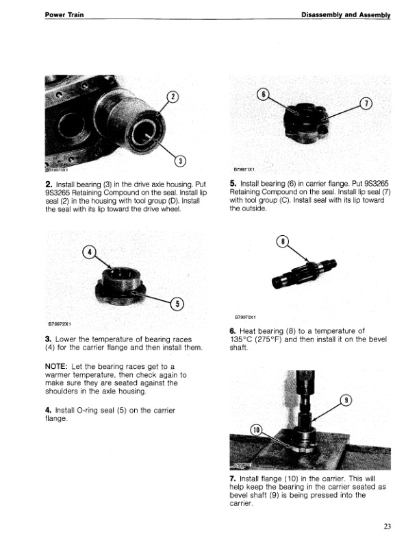 Caterpillar F25, F30, F35, FC40 Lift Trucks Power Train Disassembly and Assembly SENB8278-01 5 Caterpillar F25, F30, F35, FC40 Lift Trucks Power Train Disassembly and Assembly SENB8278-01-5