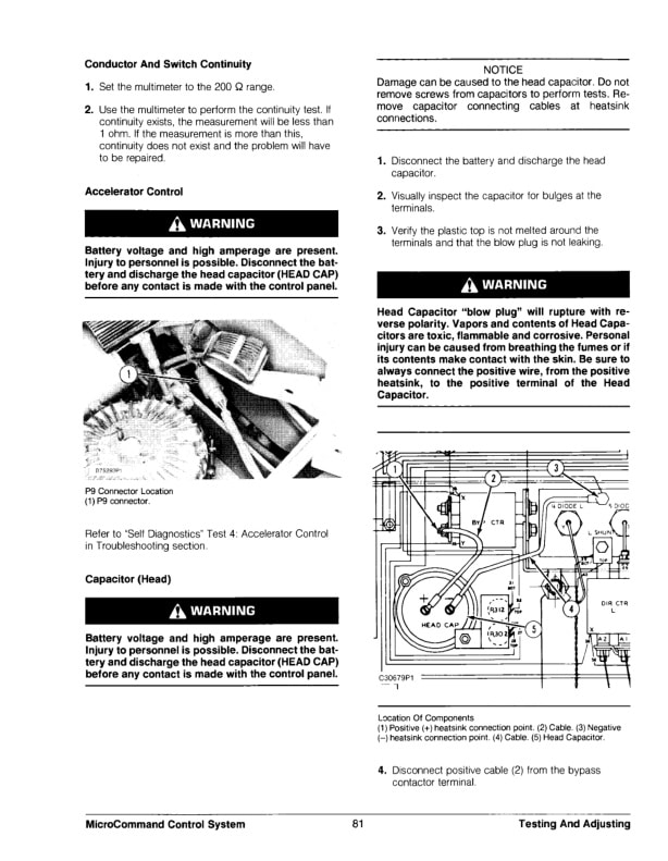Caterpillar F25, F30, F35, FC40 Lift Trucks Specifications Systems Operation Testing and Adjusting SENB8410-01 5 Caterpillar F25, F30, F35, FC40 Lift Trucks Specifications Systems Operation Testing and Adjusting SENB8410-01-5