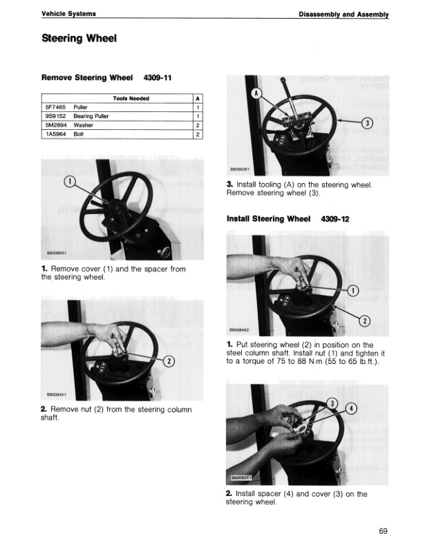 Caterpillar F25, F30, F35, FC40 Lift Trucks Vehicle Systems Disassembly and Assembly SENB8277-01-4
