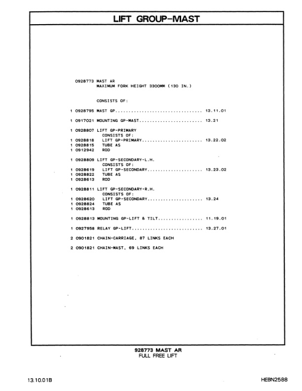 Caterpillar F25, F30, F35 Lift Truck Parts Manual HEBN2588-01 5 Caterpillar F25, F30, F35 Lift Truck Parts Manual HEBN2588-01-5
