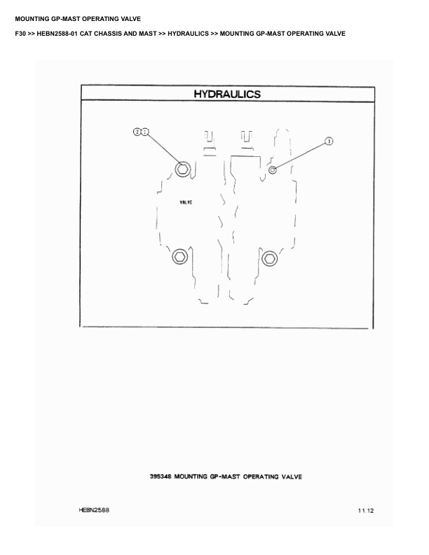 Caterpillar F30 Parts Manual HEBN2588-01 3 Caterpillar F30 Parts Manual HEBN2588-01 - Image 3