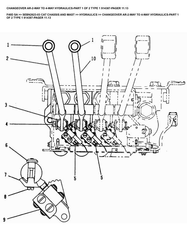 Caterpillar F40D SA Parts Manual SEBN2623-03 3 Caterpillar F40D SA Parts Manual SEBN2623-03 - Image 3
