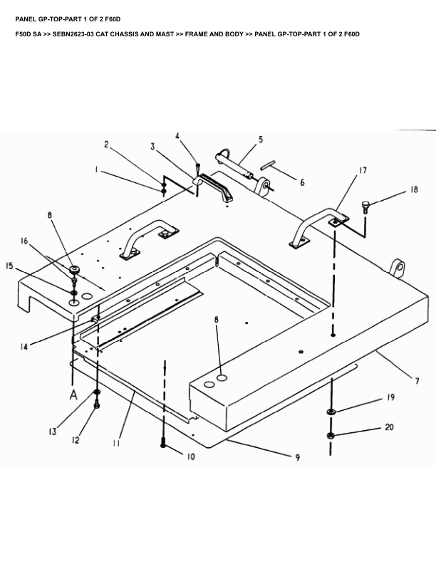 Caterpillar F50D SA Parts Manual SEBN2623-03 2 Caterpillar F50D SA Parts Manual SEBN2623-03 - Image 2