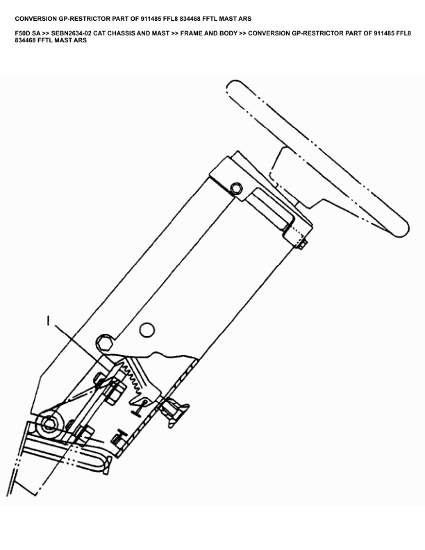 Caterpillar F50D SA Parts Manual SEBN2634-02 2 Caterpillar F50D SA Parts Manual SEBN2634-02 - Image 2