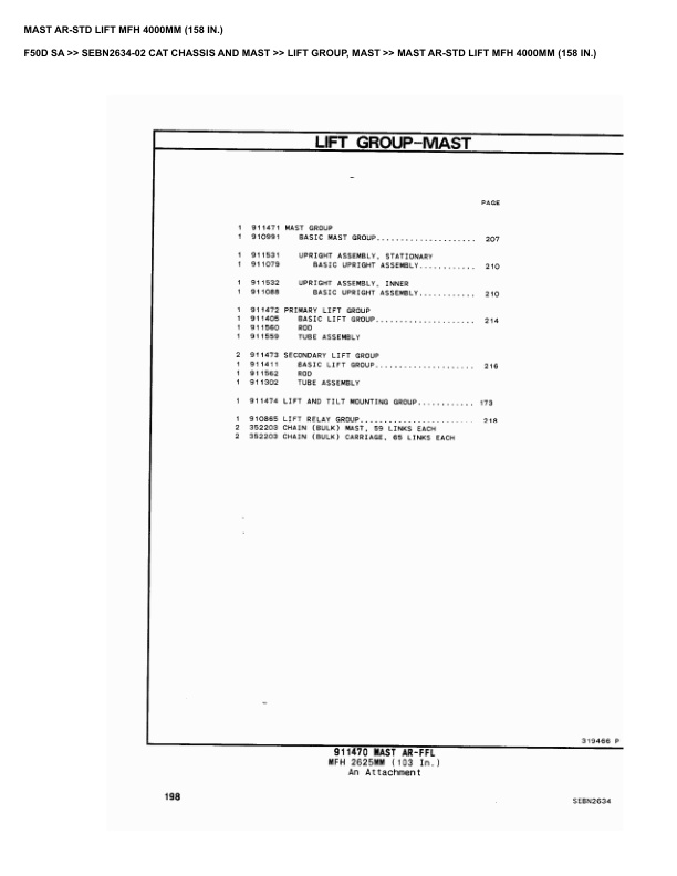 Caterpillar F50D SA Parts Manual SEBN2634-02 5 Caterpillar F50D SA Parts Manual SEBN2634-02 - Image 5