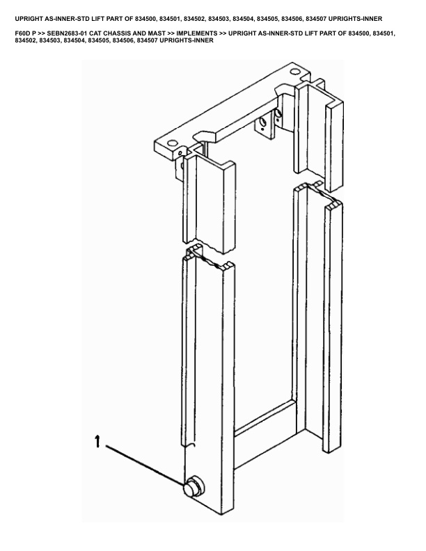 Caterpillar F60D P Parts Manual SEBN2683-01 4 Caterpillar F60D P Parts Manual SEBN2683-01 - Image 4