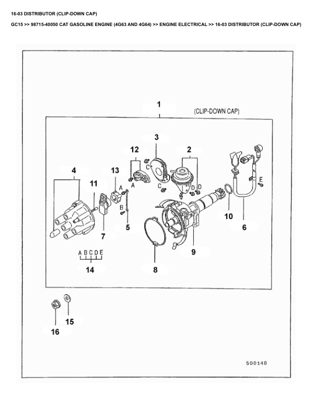 Caterpillar GC15 Parts Manual 98715-40050 5 Caterpillar GC15 Parts Manual 98715-40050 - Image 5