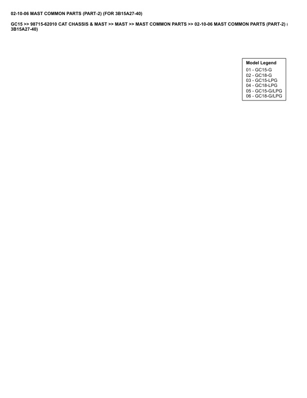 Caterpillar GC15 Parts Manual 98715-62010 5 Caterpillar GC15 Parts Manual 98715-62010 - Image 5